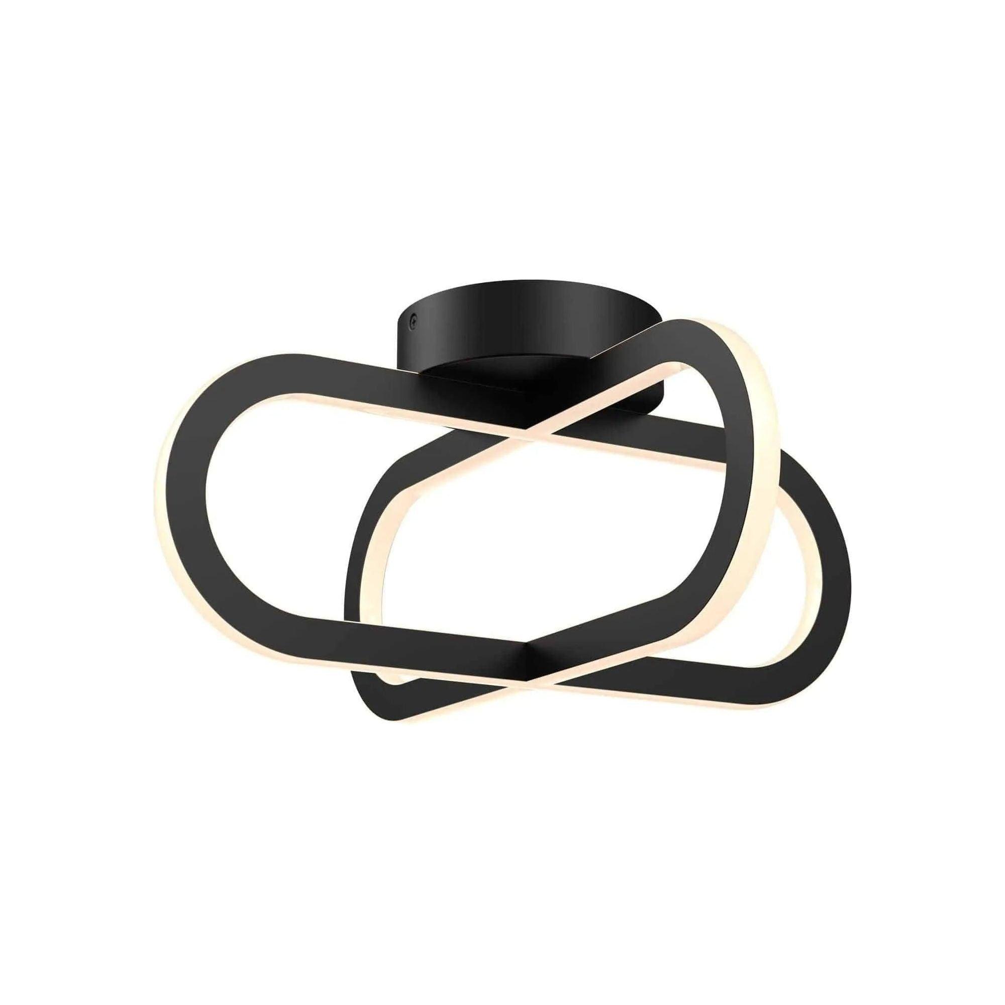 DALS Lighting - FDB LED Ring Flush Mount - FDB-CC-BK - Canada Light Shop