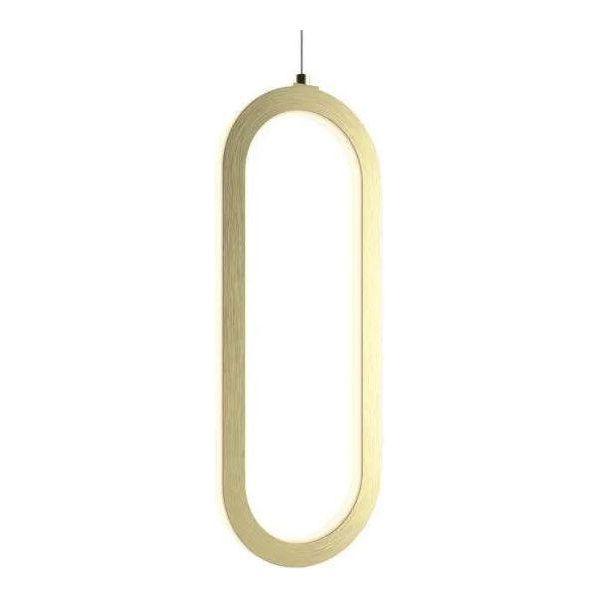 DALS Lighting - FPD Single Vertical Oblong Pendant - FPD-CC-GD - Canada Light Shop