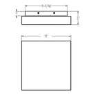 DALS Lighting - FUZ LED Flush Mount - FUZ11-CC-BK - Canada Light Shop
