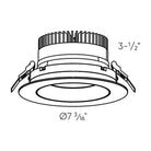 DALS Lighting - GBR 6" Regressed Gimbal Downlight - GBR06-CC-BK - Canada Light Shop