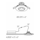 DALS Lighting - LEDDOWNG 3 Inch Round 5CCT LED Gimbal Light - LEDDOWNG3-CC-BK - Canada Light Shop