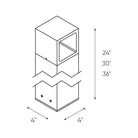 DALS Lighting - LEDPATH004D LED Bollard - LEDPATH004D-BK - Canada Light Shop