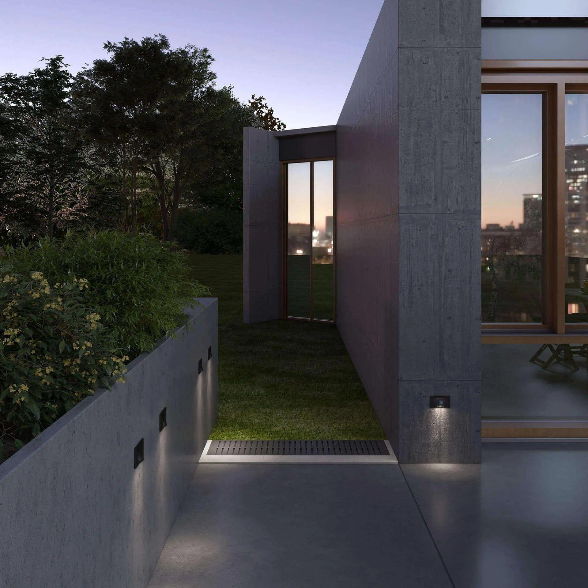 DALS Lighting - LEDSTEP006D Horizontal LED Step Light - LEDSTEP006D-BK - Canada Light Shop