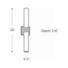 DALS Lighting - LEDVAN002 Vanity Light - LEDVAN002-CC-12CH - Canada Light Shop