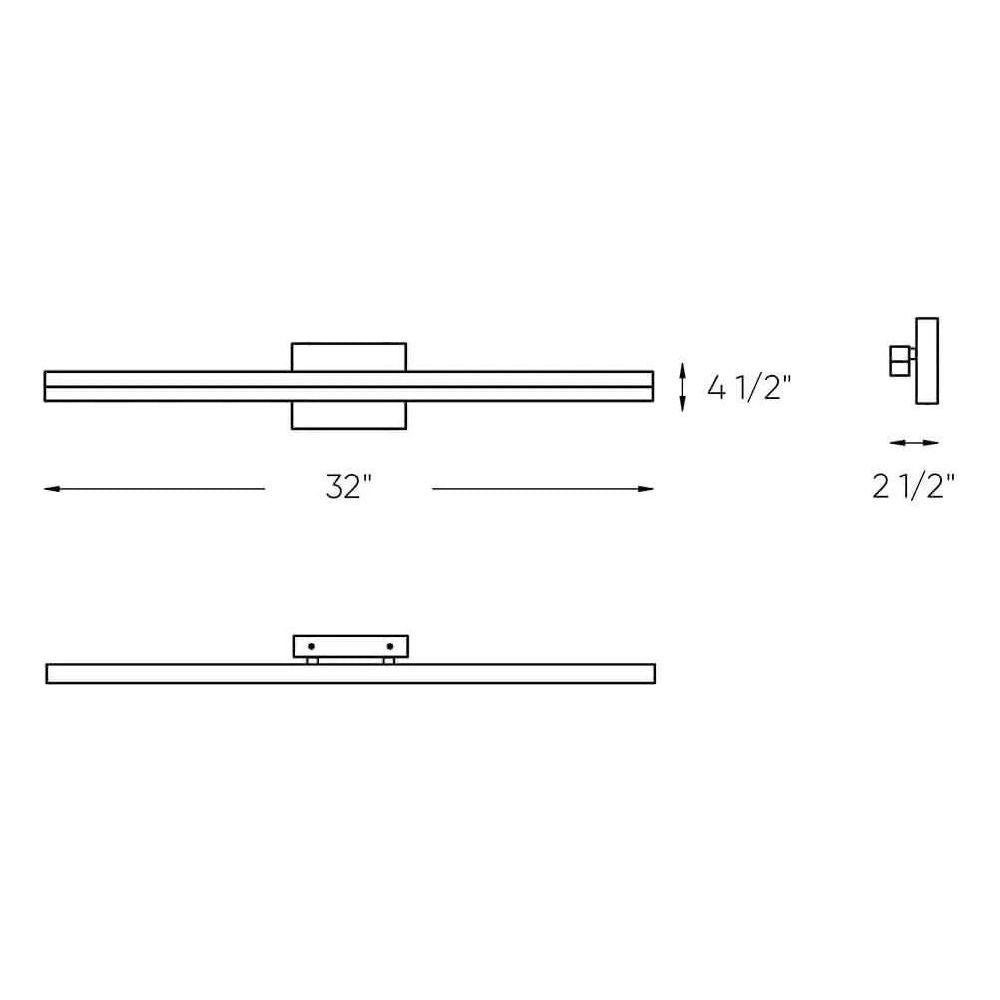 DALS Lighting - LEDVAN003 Vanity Light - LEDVAN003-CC-24BB - Canada Light Shop