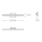 DALS Lighting - LEDVAN003 Vanity Light - LEDVAN003-CC-24BB - Canada Light Shop