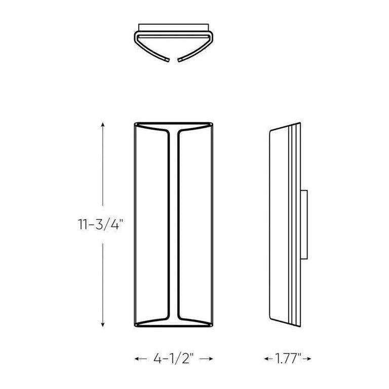 DALS Lighting - LEDWALL-D Wall Light - LEDWALL-D-BK - Canada Light Shop
