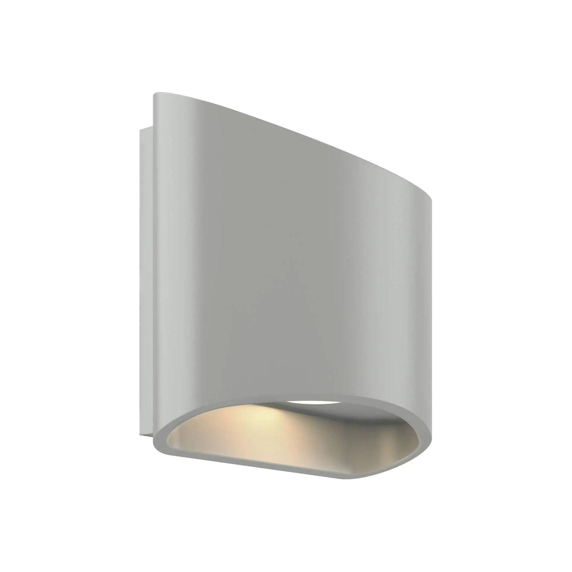 DALS Lighting - LEDWALL-H Oval Up/Down LED Wall Light - LEDWALL-H-SG - Canada Light Shop
