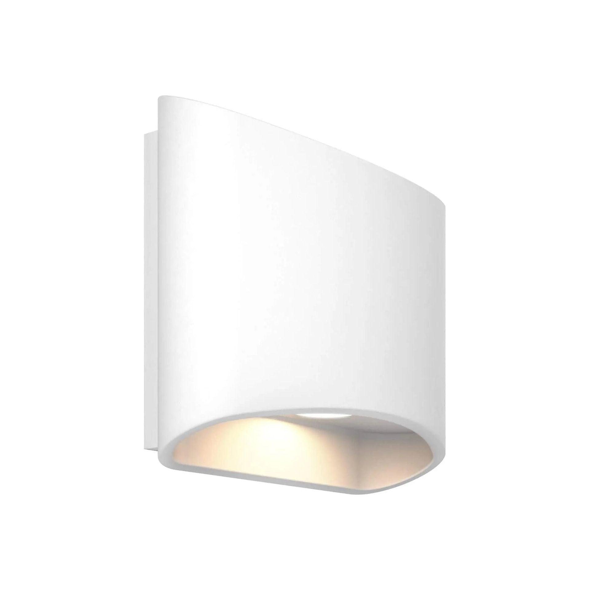 DALS Lighting - LEDWALL-H Oval Up/Down LED Wall Light - LEDWALL-H-WH - Canada Light Shop