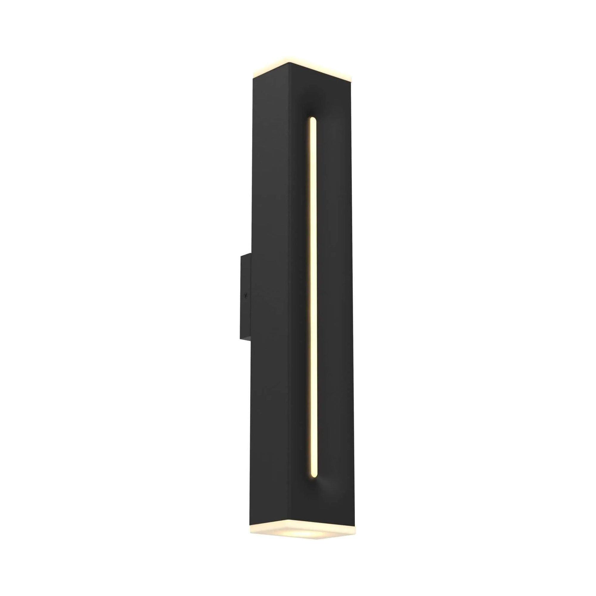 DALS Lighting - LWJ LED Vertical Wall Sconce - LWJ24-CC-BK - Canada Light Shop