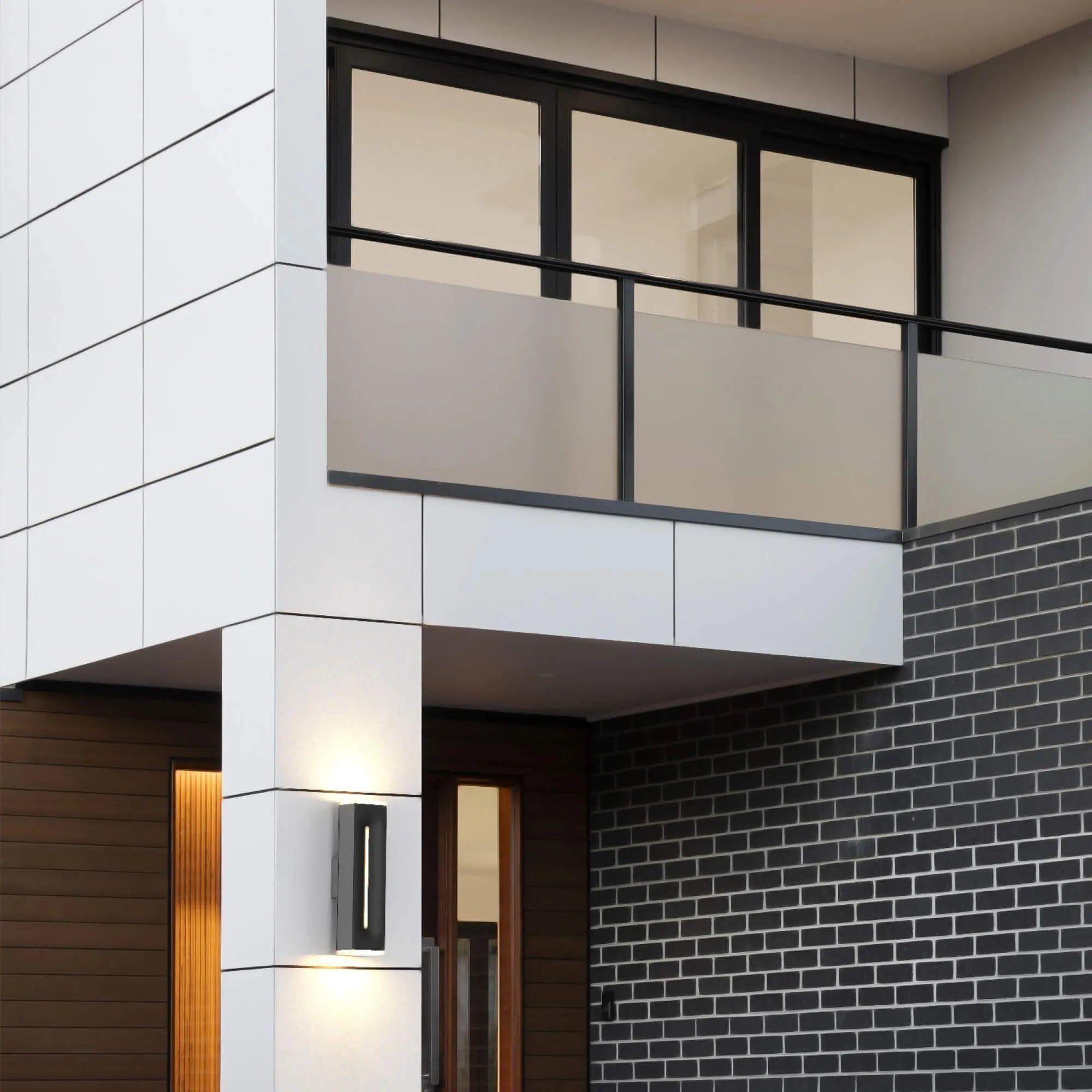 DALS Lighting - LWJ Rectangular CCT Dual Wall Light - LWJ16-CC-BK - Canada Light Shop