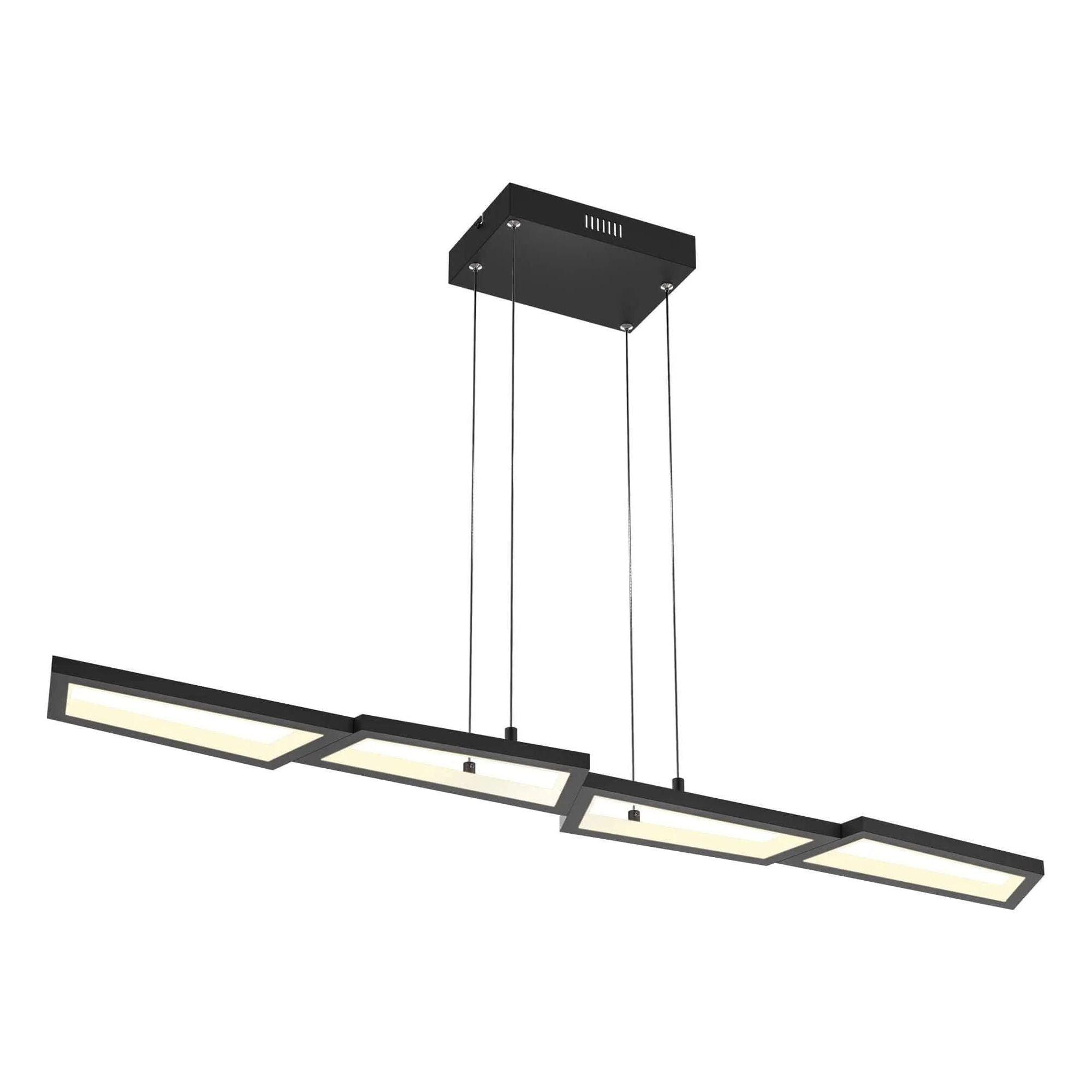 DALS Lighting - PDL Geometric Linear LED Pendant Light - PDL44-3K-BK - Canada Light Shop