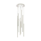 DALS Lighting - PDLED Round CCT LED Duo-Light Cylinder Pendant Cluster - PDLED120-8-WH - Canada Light Shop