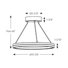 DALS Lighting - PDR14 LED Pendant Light - PDR14-CC-BG - Canada Light Shop