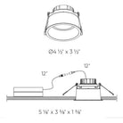 DALS Lighting - RGM 4 Inch CCT Round Regressed Gimbal Down Light - RGM4-CC-BK - Canada Light Shop