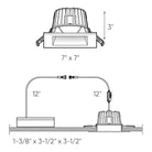 DALS Lighting - RGR 6 Inch Square Regressed Gimbal Down Light - RGR6SQ-CC-BK - Canada Light Shop