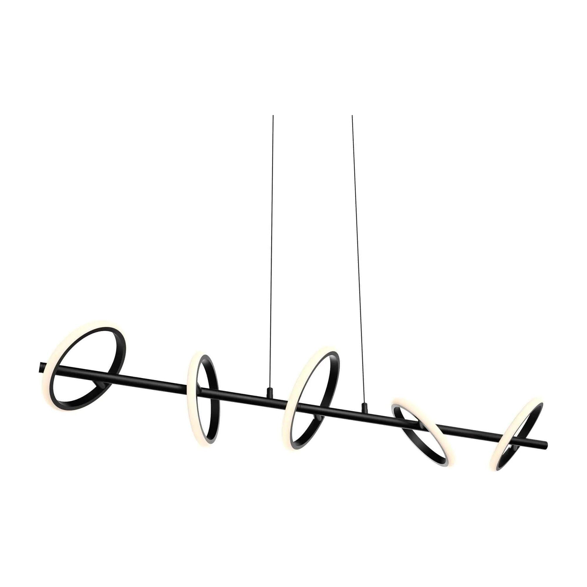 DALS Lighting - RRPD Olympia Linear Pendant 5CCT - RRPD5-CC-BK - Canada Light Shop
