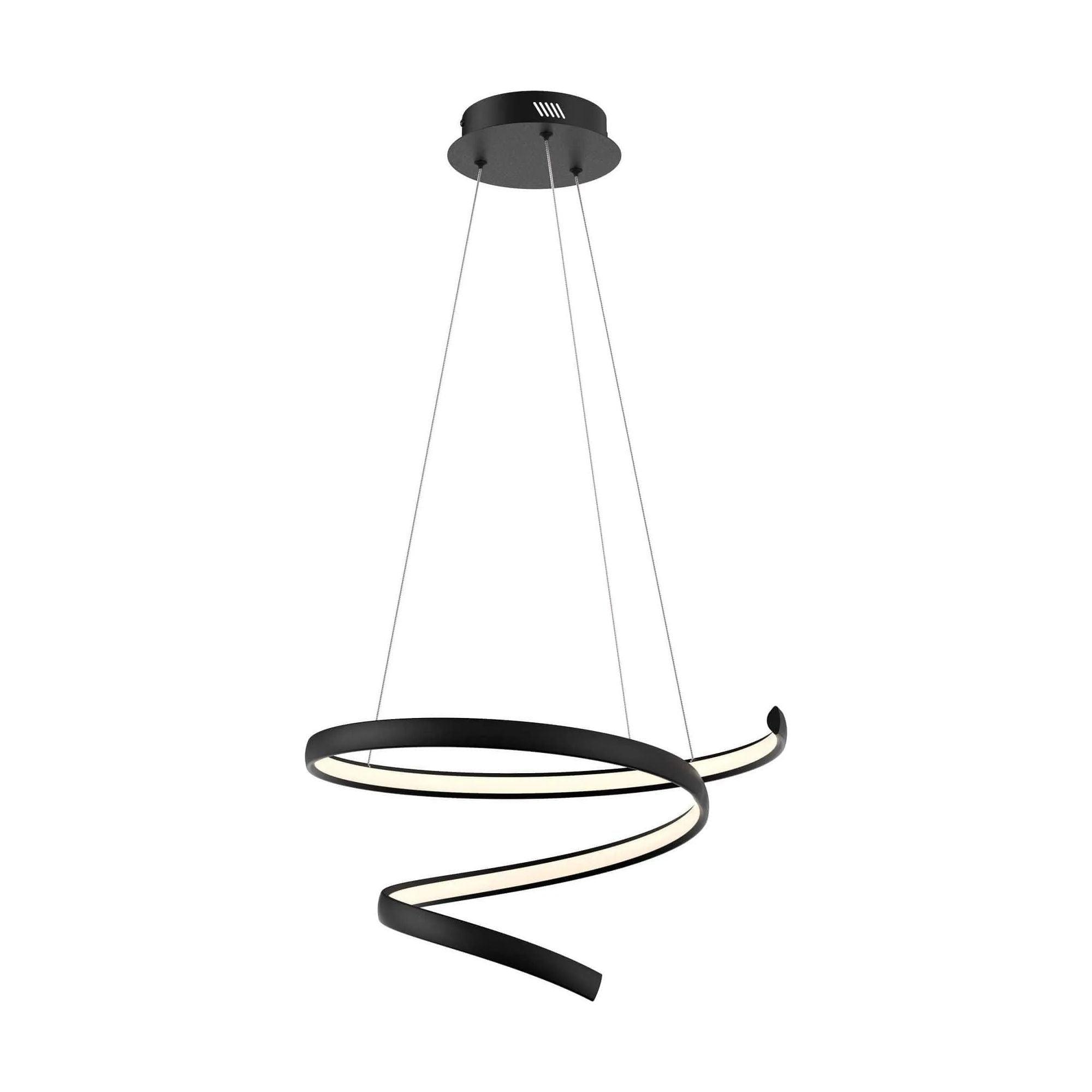 DALS Lighting - SPR Spiral Pendant - SPR20-CC-BK - Canada Light Shop
