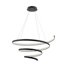 DALS Lighting - SPR Spiral Pendant - SPR34-CC-BK - Canada Light Shop