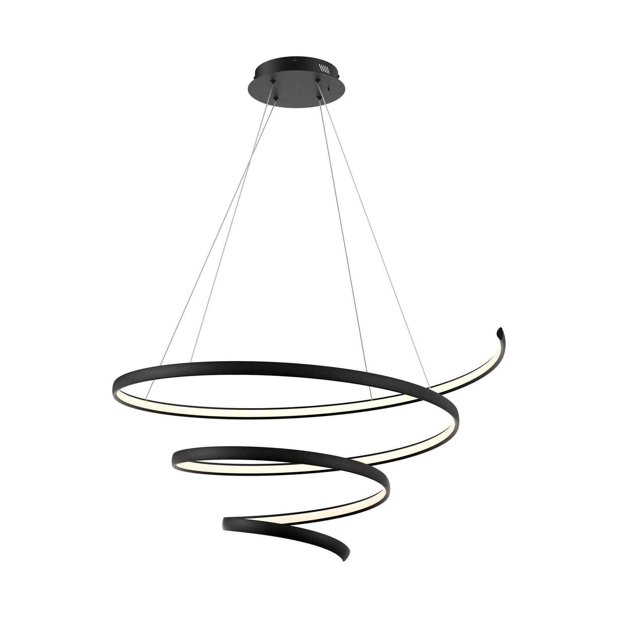 DALS Lighting - SPR Spiral Pendant - SPR34-CC-BK - Canada Light Shop