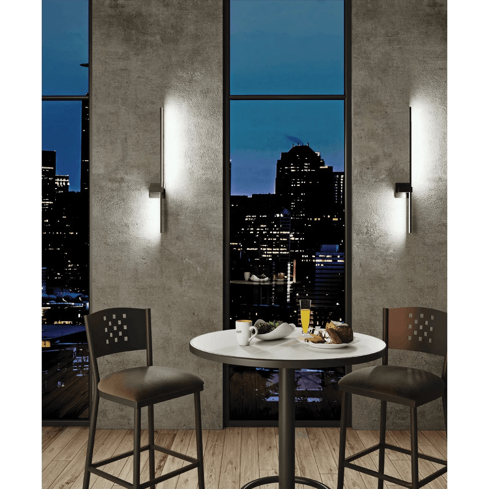 DALS Lighting - STK Sleek Linear LED Wall Sconce - STK21-3K-BK - Canada Light Shop