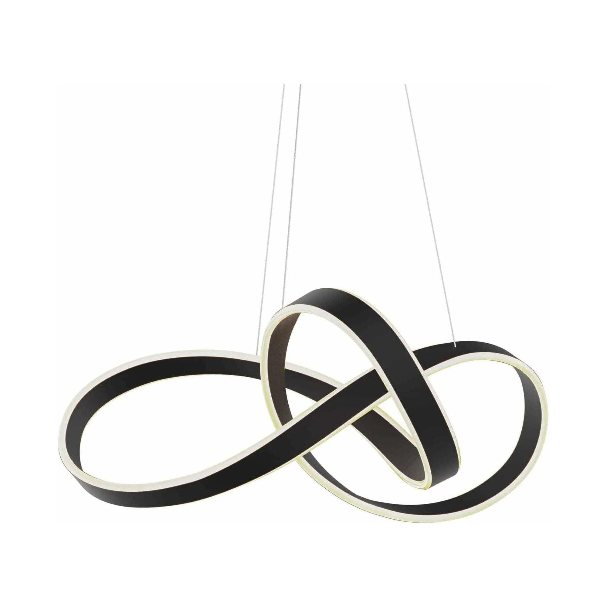 DALS Lighting - TWPD Twirl LED Pendant Light - TWPD-3K-BK - Canada Light Shop