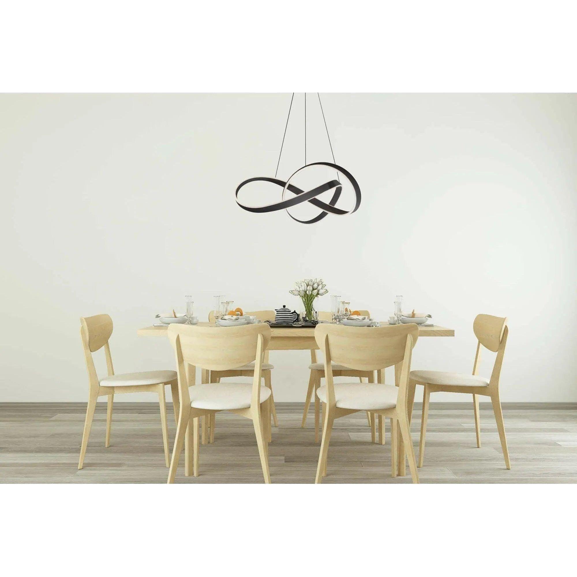 DALS Lighting - TWPD Twirl LED Pendant Light - TWPD-3K-BK - Canada Light Shop