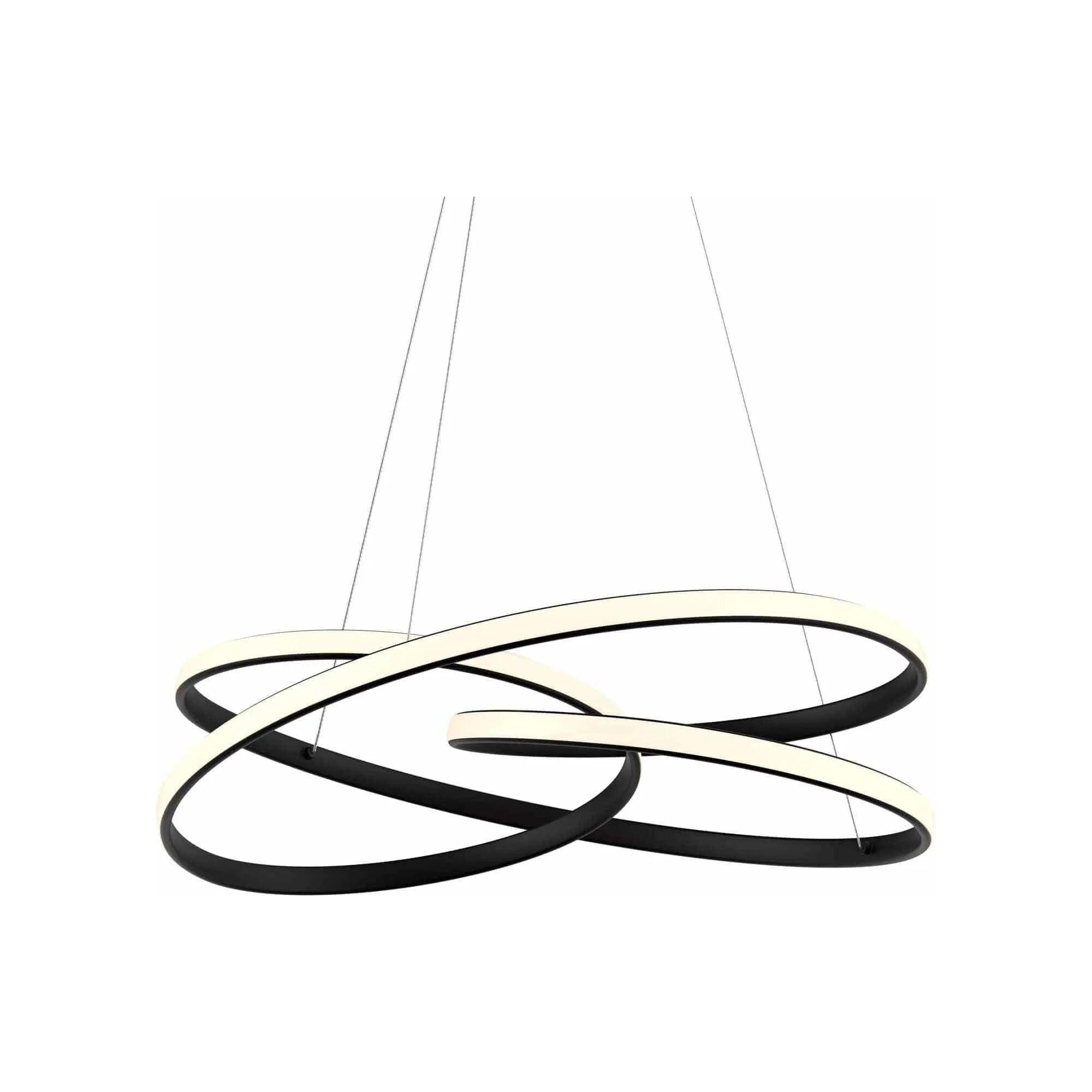 DALS Lighting - TWPS Twirl LED Pendant Light - TWPS-3K-BK - Canada Light Shop