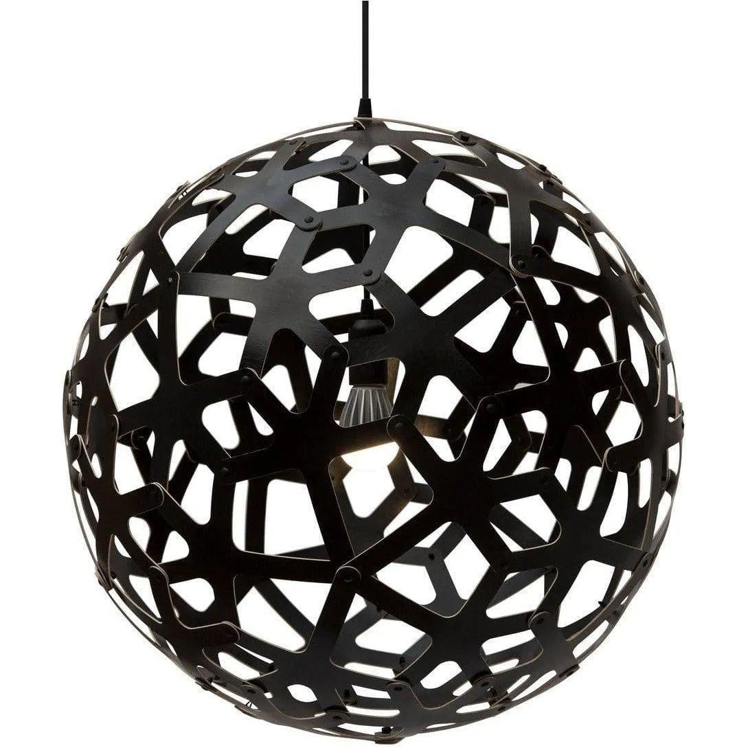 David Trubridge - Coral 600 Pendant - COR-0600-BLK-BLK - Canada Light Shop