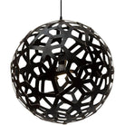 David Trubridge - Coral 600 Pendant - COR-0600-BLK-BLK - Canada Light Shop