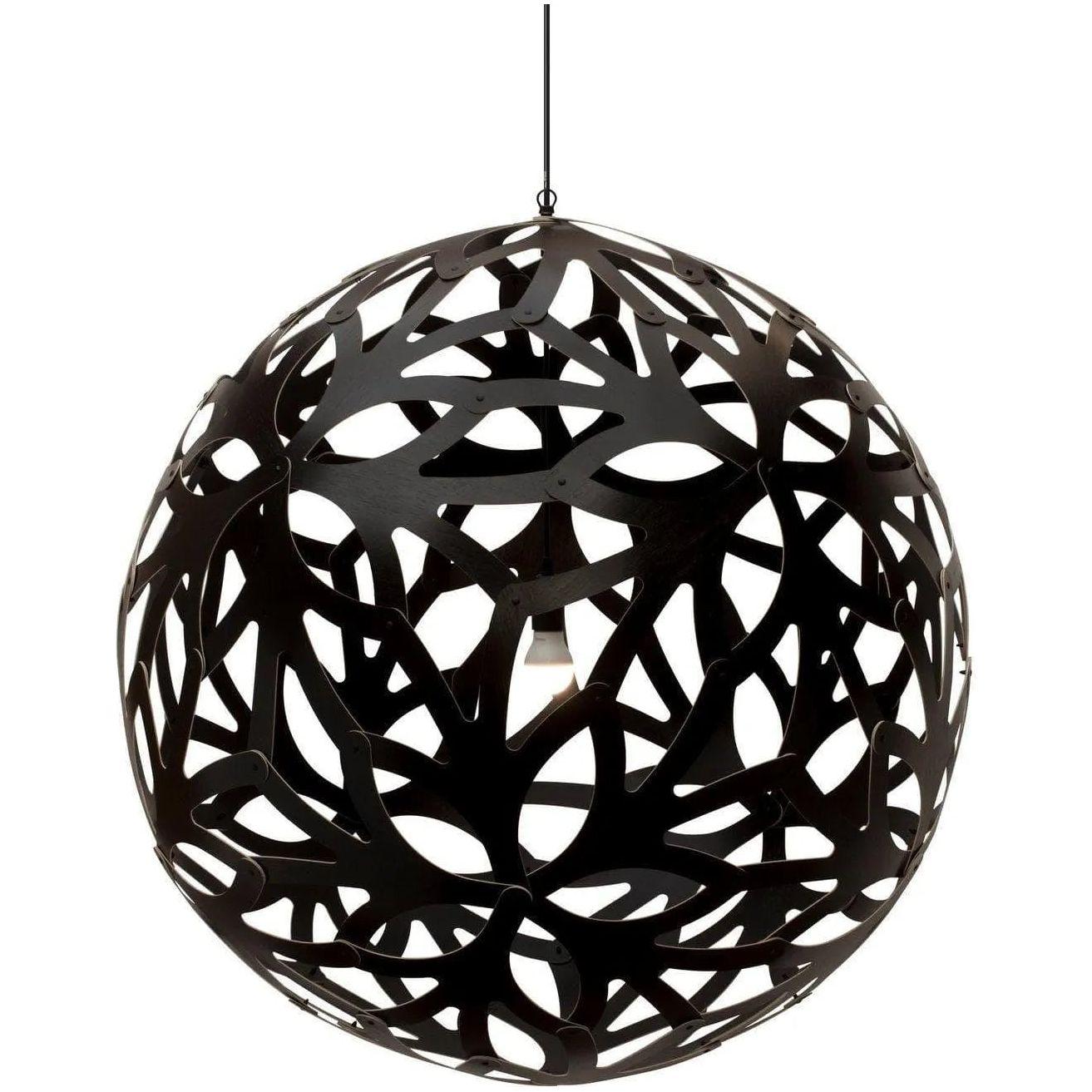 David Trubridge - Floral 1000 Pendant - FLO-1000-BLK-BLK - Canada Light Shop