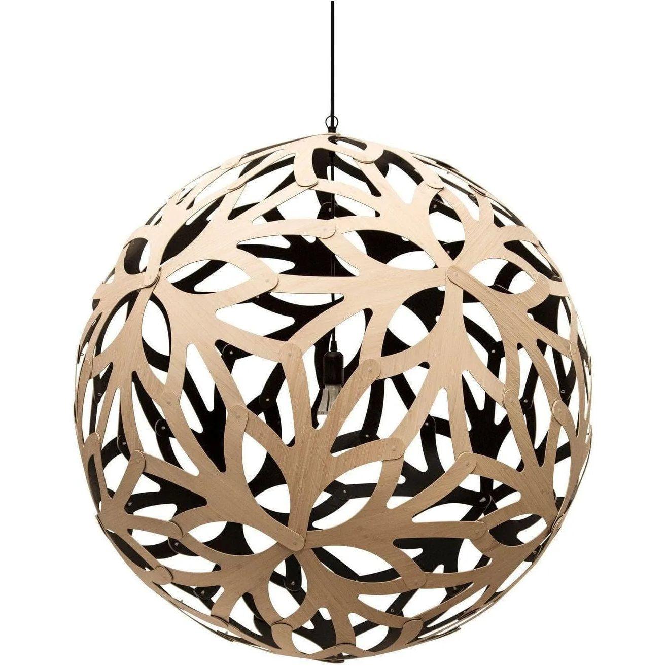 David Trubridge - Floral 1000 Pendant - FLO-1000-BLK-BLK - Canada Light Shop