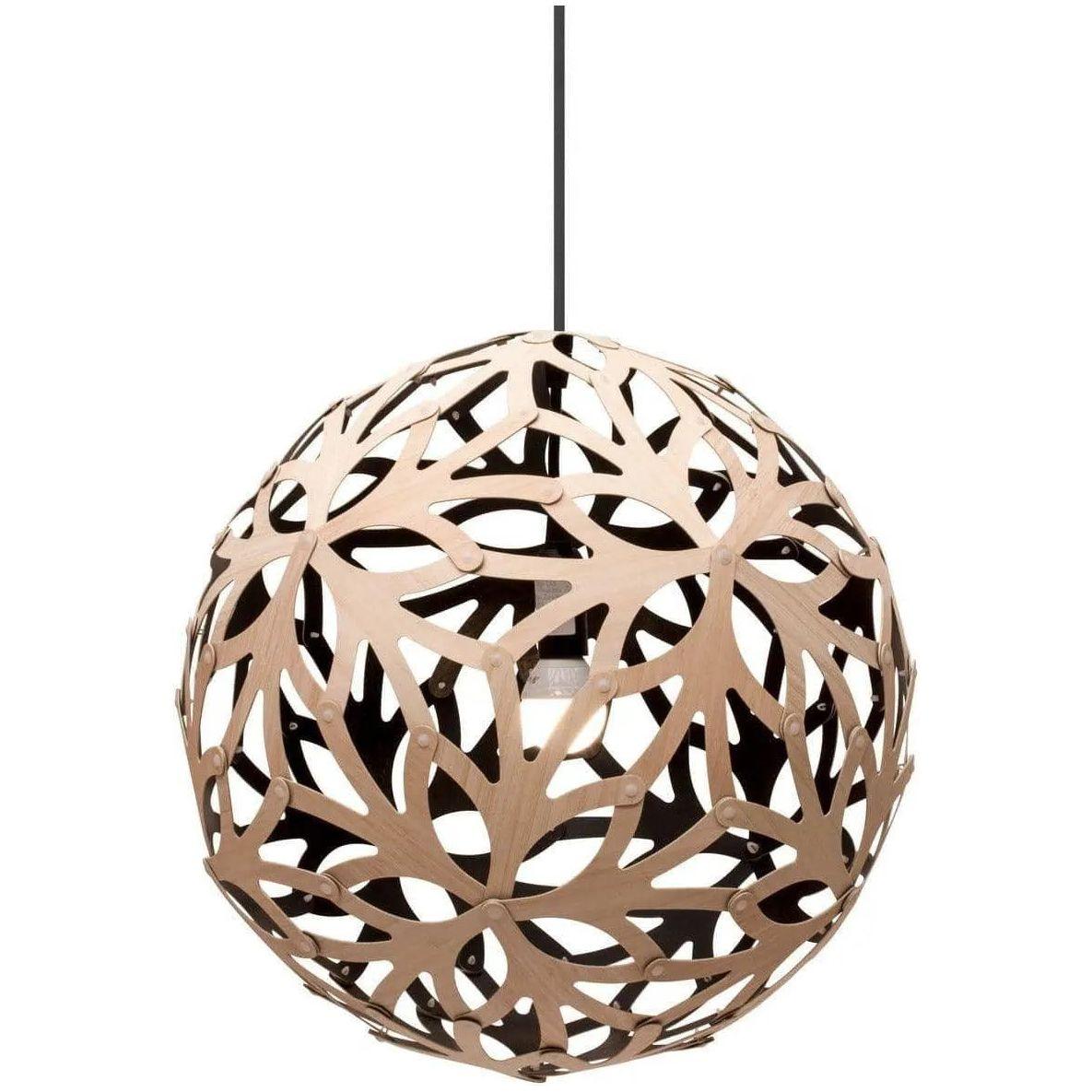David Trubridge - Floral 400 Pendant - FLO-0400-BLK-BLK - Canada Light Shop