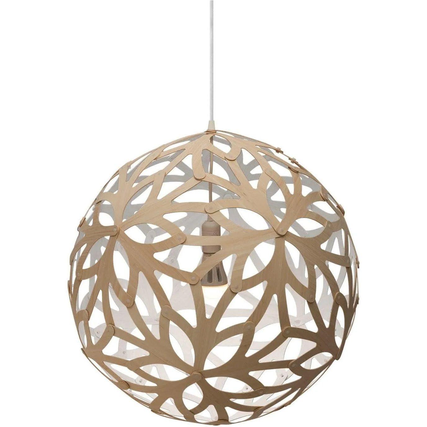 David Trubridge - Floral 600 Pendant - FLO-0600-BLK-BLK - Canada Light Shop