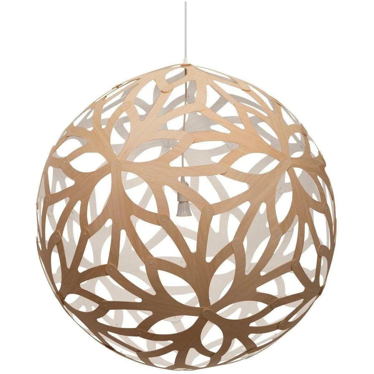 David Trubridge - Floral 800 Pendant - FLO-0800-BLK-BLK - Canada Light Shop