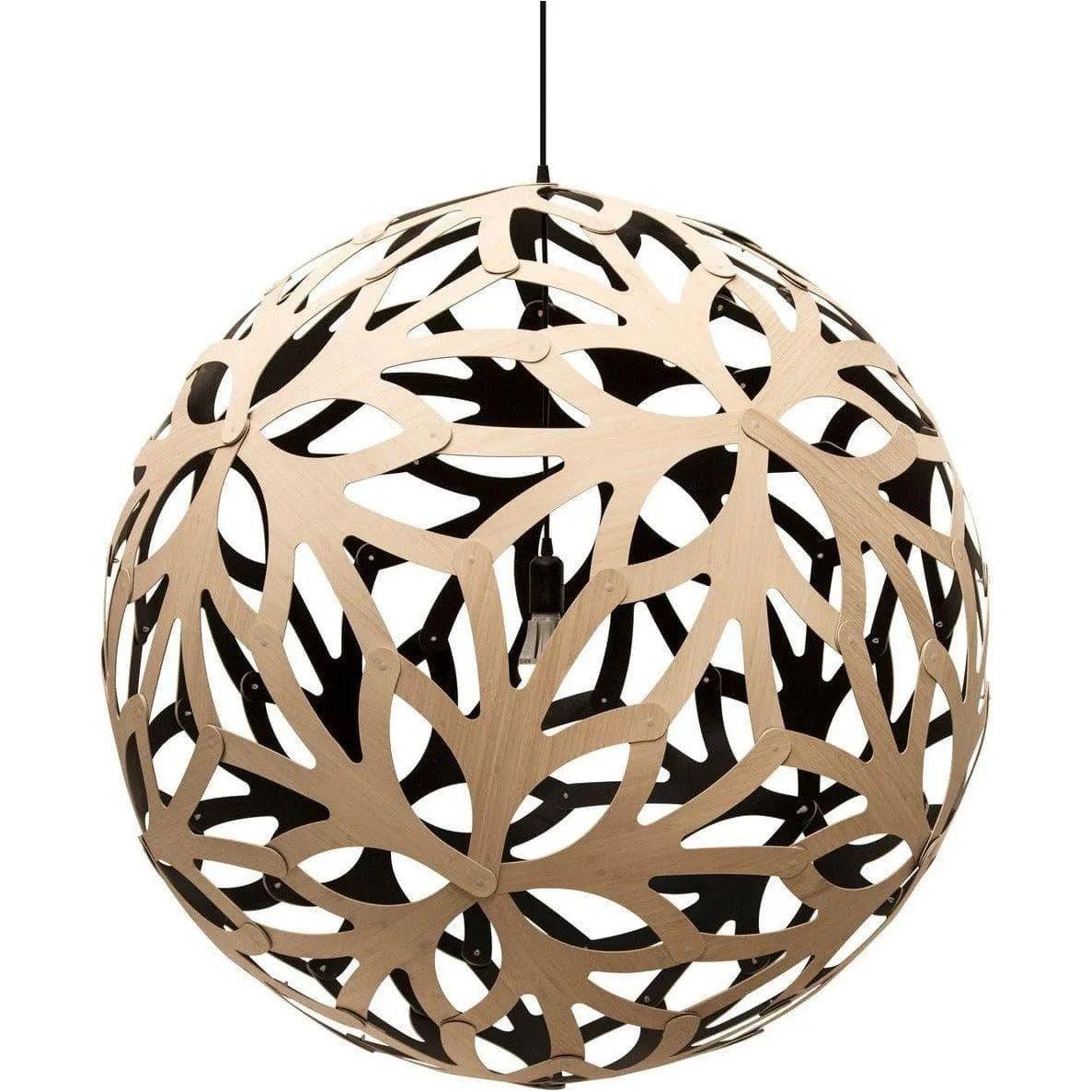 David Trubridge - Floral 800 Pendant - FLO-0800-BLK-BLK - Canada Light Shop