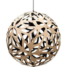 David Trubridge - Floral 800 Pendant - FLO-0800-BLK-BLK - Canada Light Shop