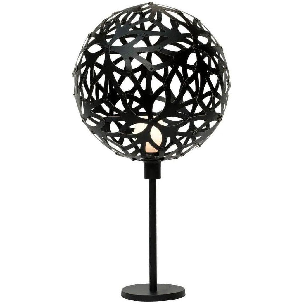 David Trubridge - Floral Table Lamp - FLO-TABL-BLK-BLK - Canada Light Shop