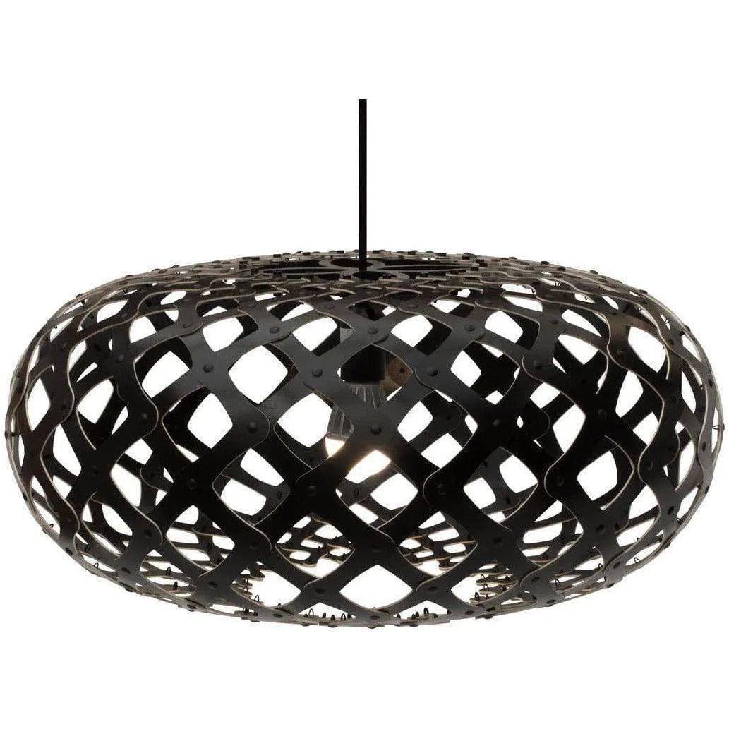 David Trubridge - Kina 600 Pendant - KIN-0600-BLK-BLK - Canada Light Shop
