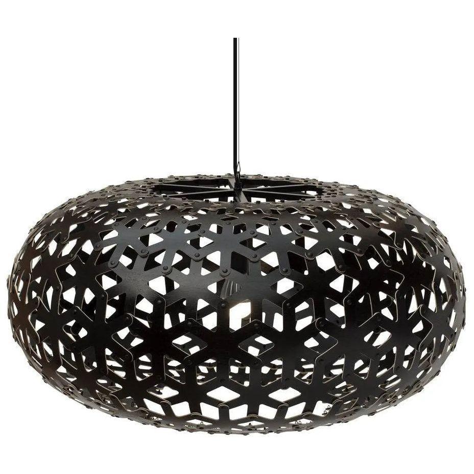 David Trubridge - Snowflake 1000 Pendant - SNO-1000-BLK-BLK - Canada Light Shop