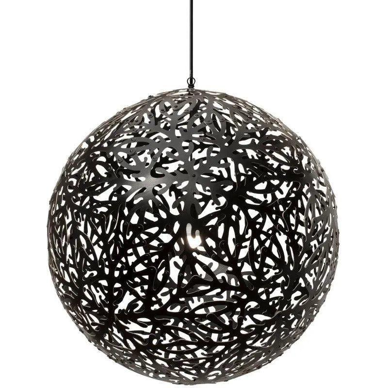 David Trubridge - Sola 800 Pendant - SOL-0800-BLK-BLK - Canada Light Shop