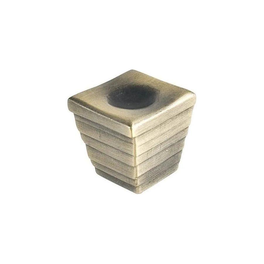 Du Verre Hardware - Forged 2 Cube Knob - DVFC09-AB - Canada Light Shop