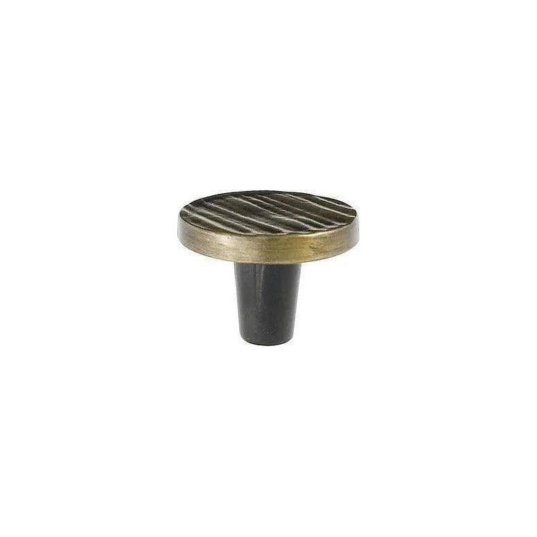 Du Verre Hardware - Forged 3 Round Knob - DVFC301-AB - Canada Light Shop