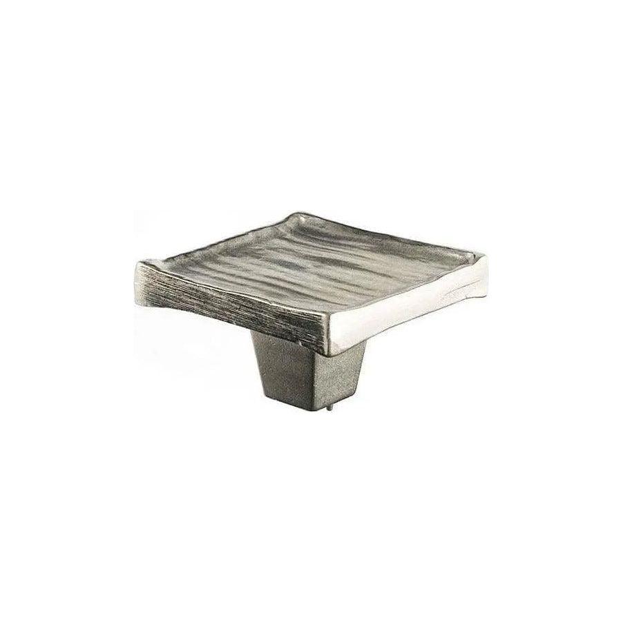 Du Verre Hardware - Forged 3 Square Knob - DVFC305-SN - Canada Light Shop