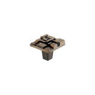 Du Verre Hardware - Offset Square Knob - DVOF01-AB - Canada Light Shop