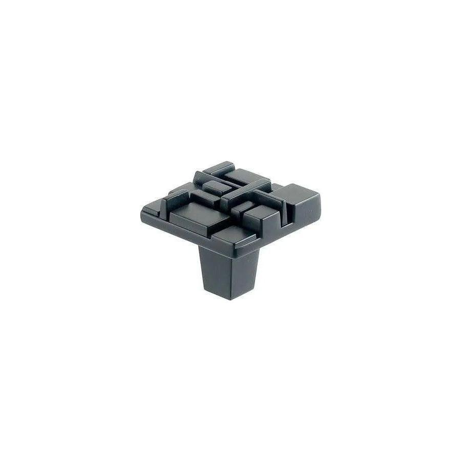 Du Verre Hardware - Offset Square Knob - DVOF01-BM - Canada Light Shop