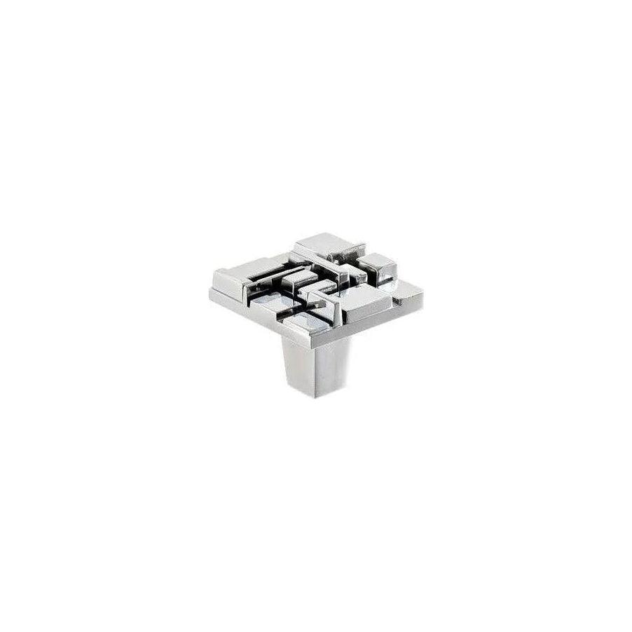 Du Verre Hardware - Offset Square Knob - DVOF01-PC - Canada Light Shop