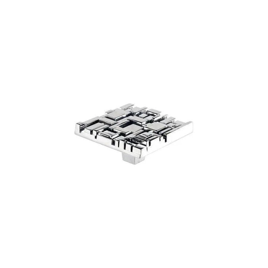Du Verre Hardware - Offset Square Knob - DVOF02-PC - Canada Light Shop