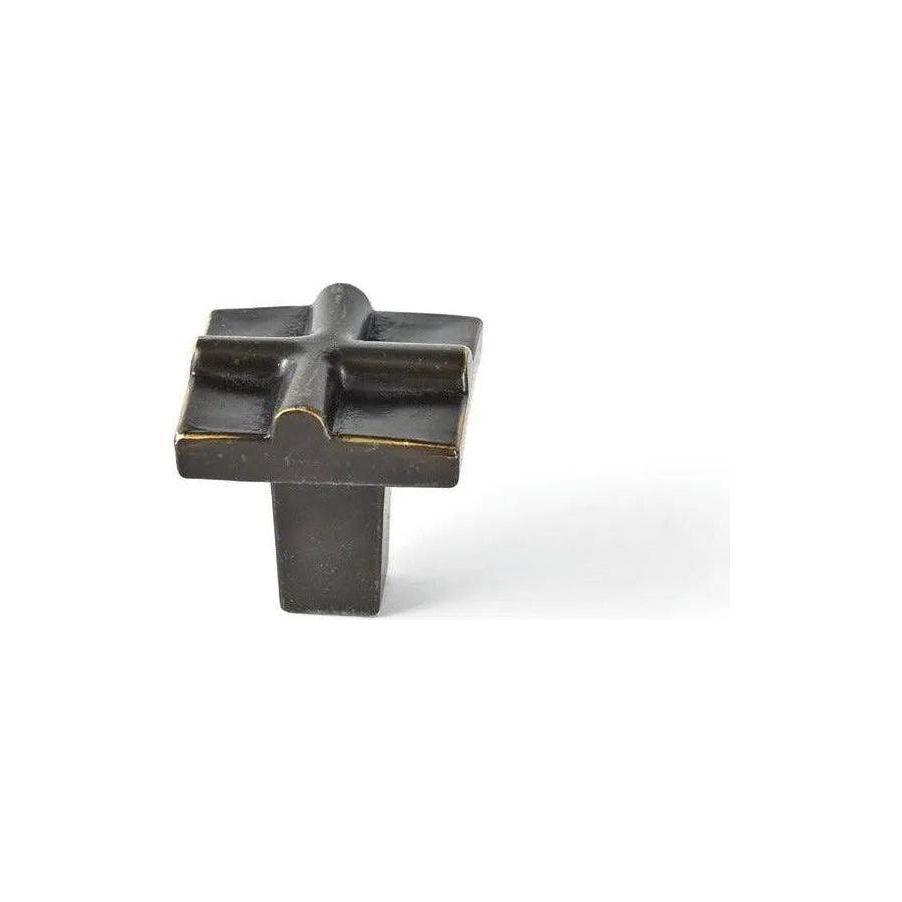 Du Verre Hardware - Rio Small Cross Knob - DVRIO02-ORB - Canada Light Shop