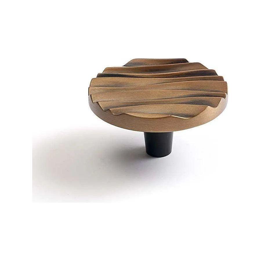 Du Verre Hardware - Wave Round Knob - DVWA02-AB - Canada Light Shop